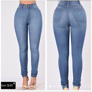 Classic High Waist Skinny Jeans